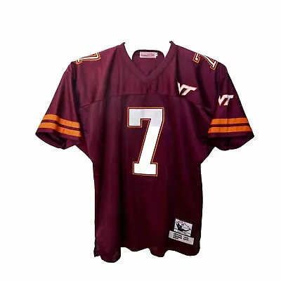 Mitchell & Ness Stitched Michael Vick Virginia Tech 2000 Jersey Mens 52 • $114.99