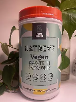 Natreve Vegan 25g PROTEIN PROTEIN 25.4oz / 18 Servings FUDGE BROWNIE Exp 11/2024 • $15