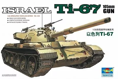  Trumpeter 1:35 Scale Model Kit - Ti-67 Israeli Main Battle Tank 	 TRU00339  • £19.79