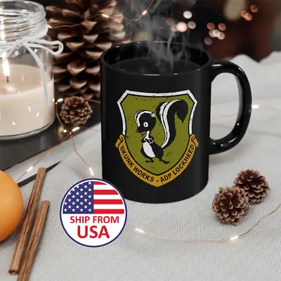 Lockheed Martin Skunk Works Logo 11oz 15oz Coffee Tea Black Mug • $13.99