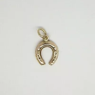 £32.99 • Buy Horseshoe Good Luck / Wedding Charm / Pendant - 9ct Rose Gold - 11x9mm