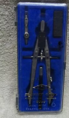 ** Vintage - ALVIN - Precision SPEED BOW Compass Set - 801/S W CASE ** • $14.44