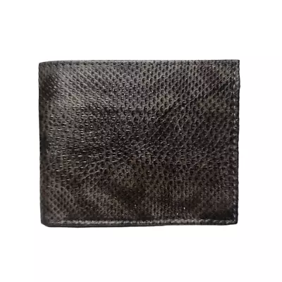 Genuine Indonesian Elephant Trunk Snake Skin Men's Regular Wallet Dark Brown • $20