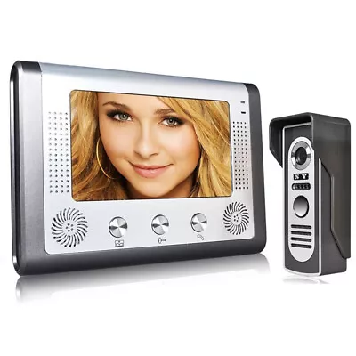 7  TFT/LCD Wired Video Door Phone Doorbell Intercom Home Security Camera Monitor • $93.49