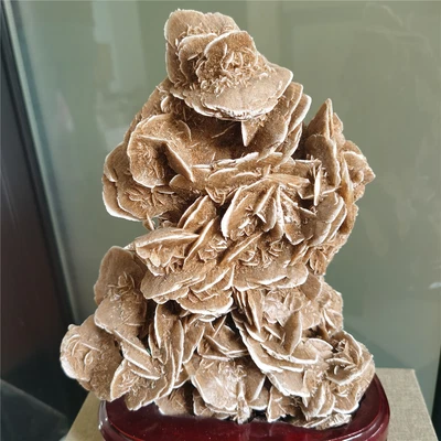 $239.99 • Buy 6.8 LB  DESERT ROSE SELENITE Specimen Crystal Stone Mineral Cluster + Stand #481