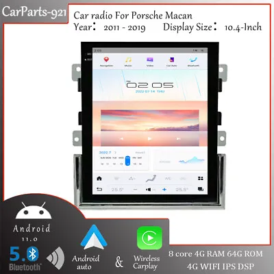 $996.91 • Buy For Porsche Macan PCM3.1 Android Radio Tesla Style Screen With CarPlay Navigator