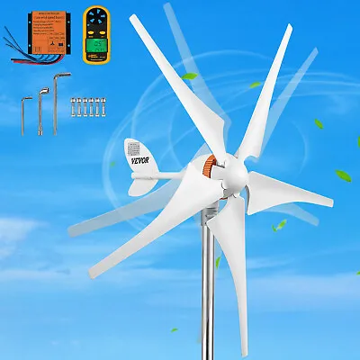 $145.99 • Buy VEVOR Wind Turbine Generator Kit 12V Wind Power Generator 400W W/MPPT 5 Blades