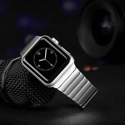 $18.62 • Buy Stainless Steel Link Band Strap Bracelet For Apple Watch Series 7 6 SE 5 4 3 2