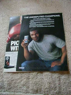 Lot Of 3 Magazine Print Ads With Mike Tyson Boxer Fight Events 1988 1992 • $5.40