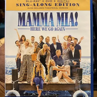 📀 Mamma Mia! Here We Go Again ((Blu-Ray + DVD Digital )brand New-7 • $0.99