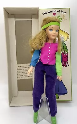Rare Vintage Hasbro The World Of Love Hippie Doll Named Love 1971 Box Bendable • $30