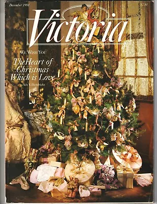 Vintage VICTORIA Magazine DEC 1991 Crafts Home & Garden Antiques Fashion • $11.95