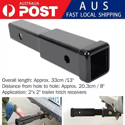 Heavy Duty Tow Bar Hitch Extender Extension Trailer Car 4WD 2  Receiver 13  Inch • $28.65