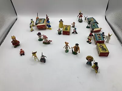 Lot 26 Vintage Marx 1960s Disneykins Hanna Barbara Flintstones Figures W/Boxes! • $21.09