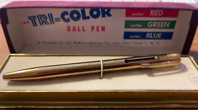 ROBERT MURRAY TRI-COLOR BALLPOINT PEN ANTIQUE VINTAGE 1930's NEW IN GIFT BOX • $28