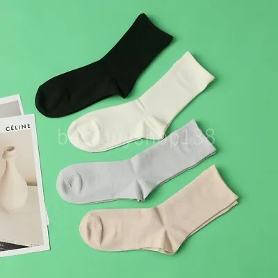 2 Pairs Mulberry Silk Toe Seam Breathable Crew Socks Soft Silk Socks • $9.49