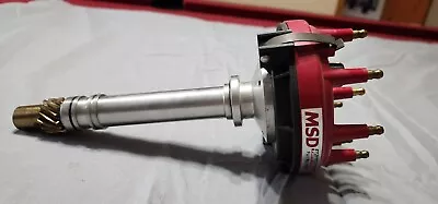 MSD Crank Trigger Low Profile 84697 Red Pro Billet Distributor For BB & SB Chevy • $200