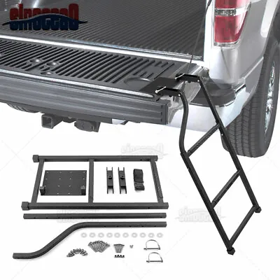 Adjustable Tailgate Ladder For 2017-18 19 20 21 22 23 Ford F250/F350 Super Duty • $69.99