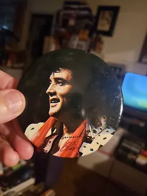 Excellent Vintage Sincerely Elvis Presley Concert Collectible Pinback Button Pin • $12.99