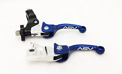 ASV F3 Shorty Blue Front Brake Clutch Perch Levers Pair Pack YFZ 450 2004 - 2006 • $149.95