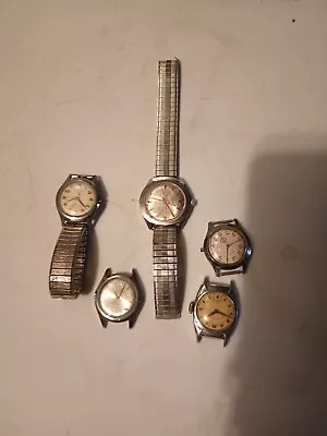 Vintage Watches Incl Timex Hilton Solow Cub Scouts Etc For Repair Or Parts • $129.99
