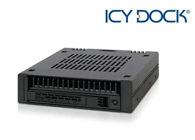 New ICY Dock ExpressCage MB741SP-B 2.5  SAS SATA HDD Hot Swap Mobile Rack • £47.99