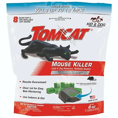 Tomcat Mouse Killer Child & Dog Resistant Refillable Station • $15.78