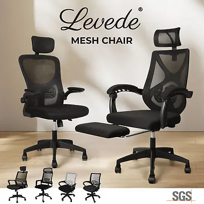 Gaming Office Chair Computer Executive Mesh Chairs Seat Home Work Study Black • $94.99