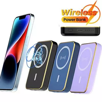 1000000mAh Mag Safe Wireless Power Bank Battery Pack For IPhone 15 14 13 Pro Max • $15.92