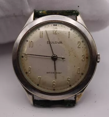 $99.99 • Buy Bulova 1959 Mens Vintage Dress Automatic Wrist Watch Original RUNS