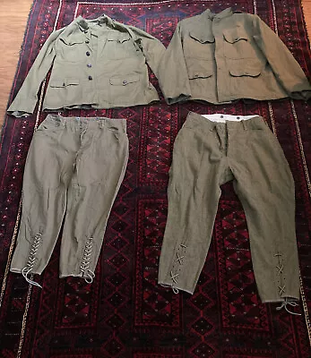 Used Repro WW1 US / AEF Summer & Wool Uniforms - 2 Sets - By WPG - Size 42 / 34 • $112.50