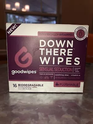 $11.99 • Buy GoodWipes Flushable Down There Sensual Seduction, 16 Wipes