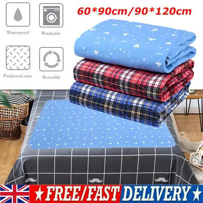 £12.97 • Buy Absorbent Washable Incontinence Bed Sheet Waterproof Pad Mattress Protector Mat