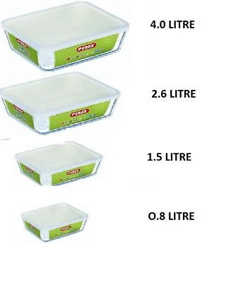 Pyrex Cook& Store Food Rectangular Baking Storage Serving  Dish With Plastic Lid • £8.79