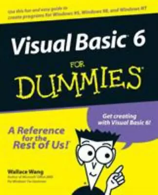 Visual Basic 6 For Dummies By Wang Wallace • $6.45