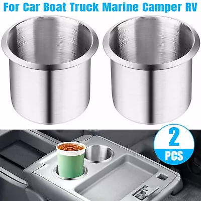 Universal Stainless Steel Cup Drink Holders For Car Boat Truck Marine Camper RV • $9.98