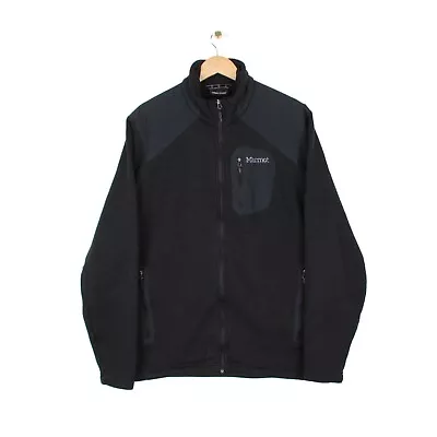 £24.99 • Buy Marmot Black Fleece Jacket Outdoor Hiking Walking Full Zip Mens Size XXL