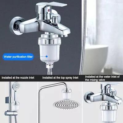 Universal Tap Water Front Water Filter  Household Bathroom Fittings • £3.36