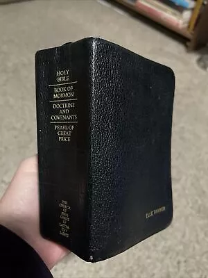LDS Mini QUAD 4x6 Pocket Size Scriptures  2005 Book Of Mormon Black • $39
