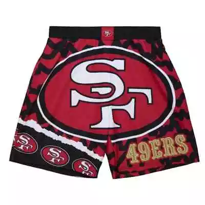 San Francisco 49ers Nfl Mitchell & Ness Jumbotron 2.0 Sublimated Shorts • $64.99