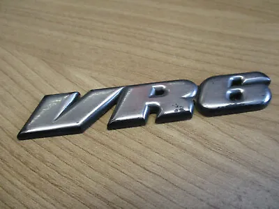 VR6 Emblem Logo VW Golf 3 Passat 35i Chrome Lettering 1H6853675A • $26.60