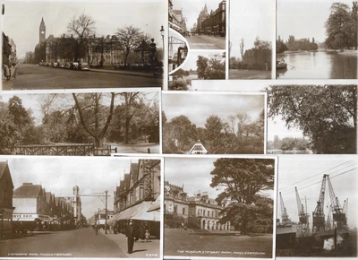 £10.50 • Buy Ten Early 20th Century Rp Middlesbrough Postcards, Docks, Linthorpe Road Etc.