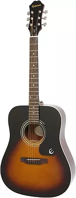 Epiphone Songmaker DR-100 Dreadnought Acoustic Guitar - Vintage Sunburst • $171.79