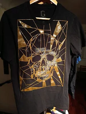 Vintage Guess Jeans Skull T Shirt Geometric Illusion S  • $45