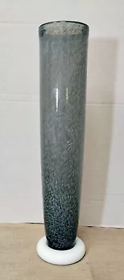 Large Hand Blown In Romania Mikasa Stormy Cloud Glass Vase 13 1/2 In Tall • $22.99