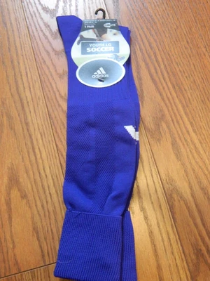 $3 • Buy Adidas Climalite Purple Soccer Socks Youth Large 3-9 Womens 5-10
