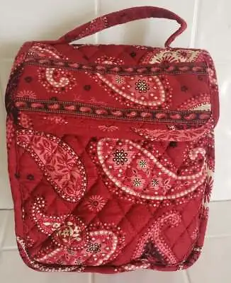 Vera Bradley Mesa Red Bandana Lunch Tote Bag Padded Flap Top Lined • $22.95