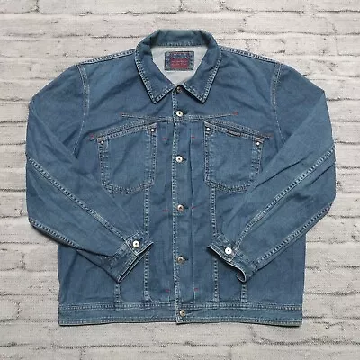 Vintage Marithe Francois Girbaud Denim Trucker Jean Jacket Size L • $77.99