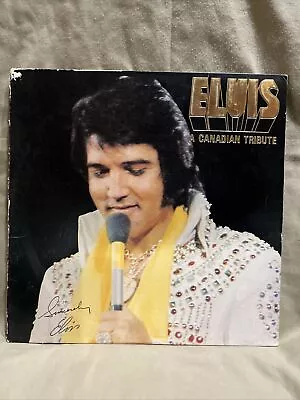 Elvis Vinyl Record A Canadian Tribute Special Gold Album 1978 Used • $8