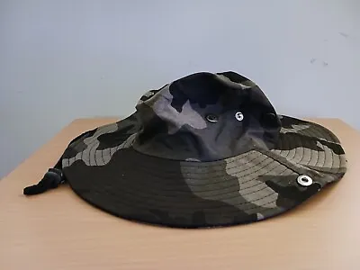 Military Camo Bonnie Hat Cap Unisex Ajustable Strap One Size • $15.99